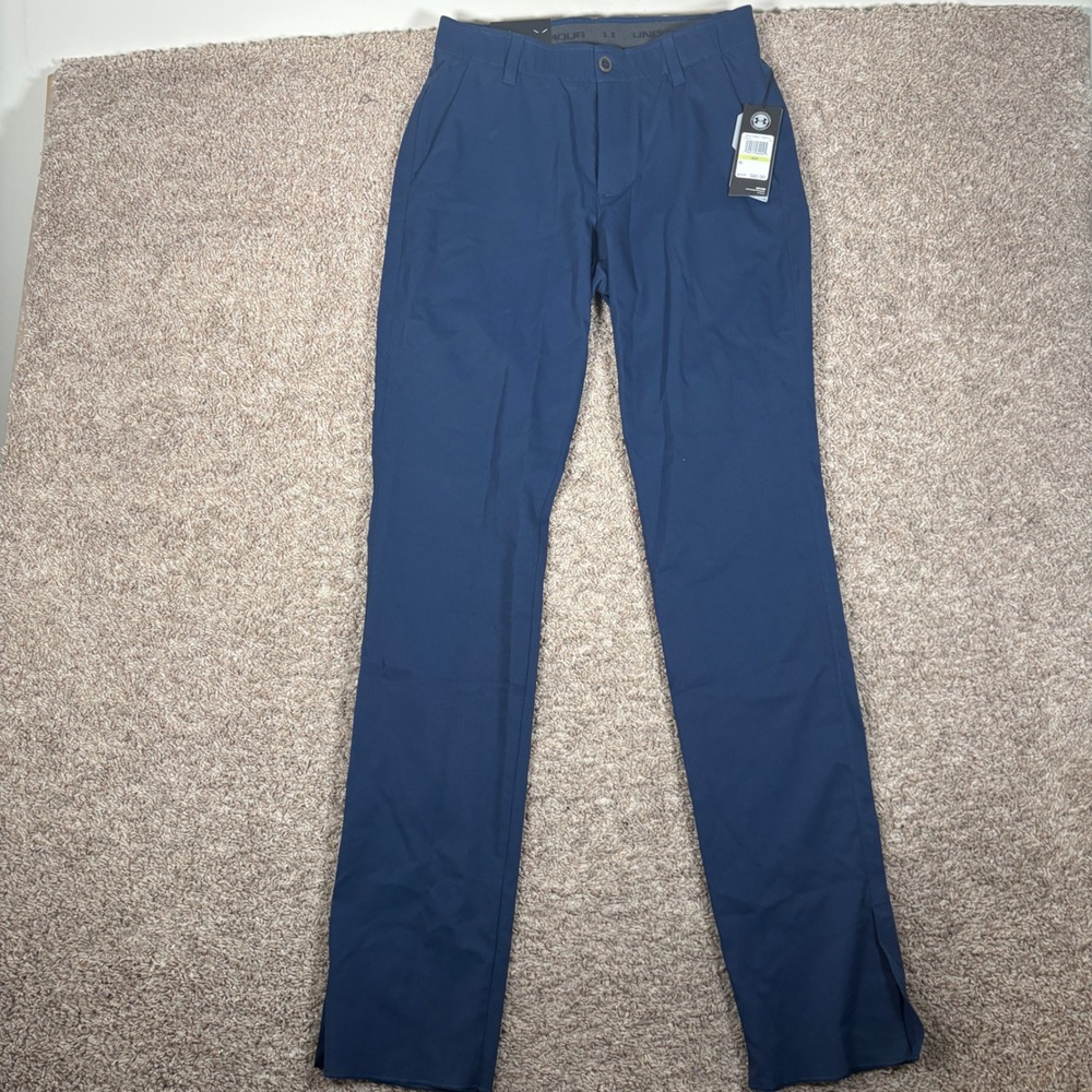 Under Armour Mens Showdown Golf Pants Academy Blue Straight 30x32 (Fits 30x35)